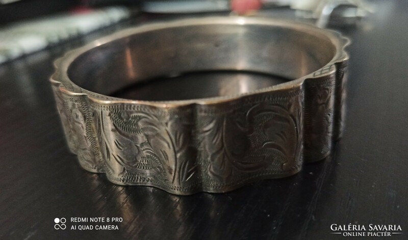 Antique engraved bangle