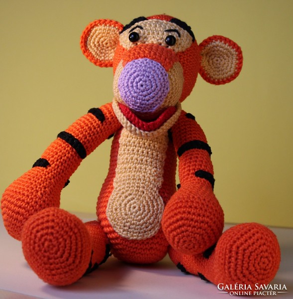 Tiger, crocheted amigurumi figure