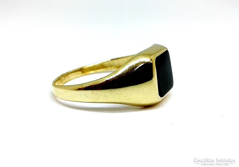 Köves arany pecsétgyűrű (ZAL-Au124476)