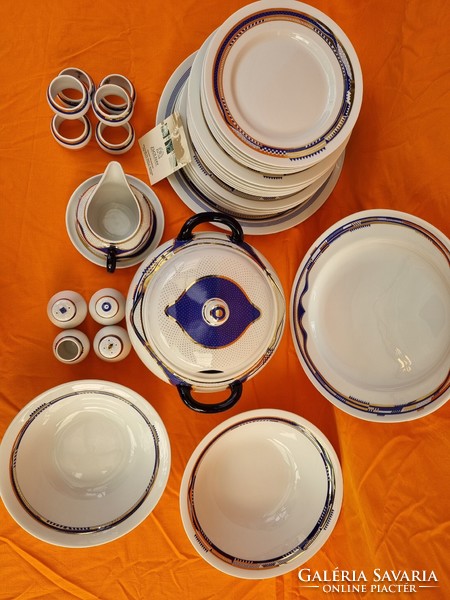 Zsolnay blue-gold tableware new