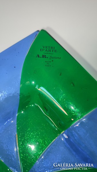 21.5X21.5 Cm vetri d'arte a.R. Fusionne murano fusion glass bowl plate