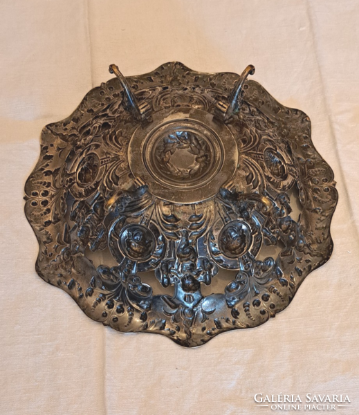 A wonderful art nouveau silver-plated bowl, centerpiece
