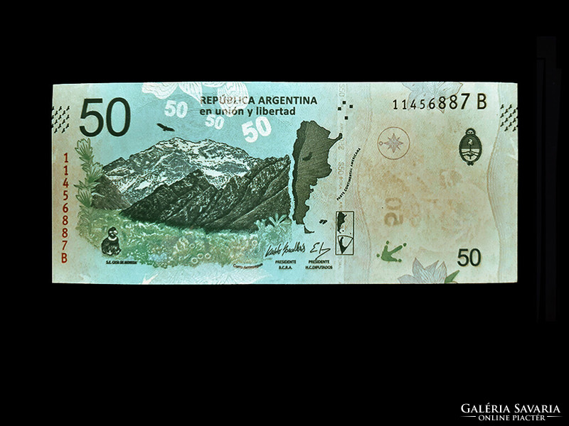 Unc - real special - Argentina's 2020 banknote (fally even in the watermark!)