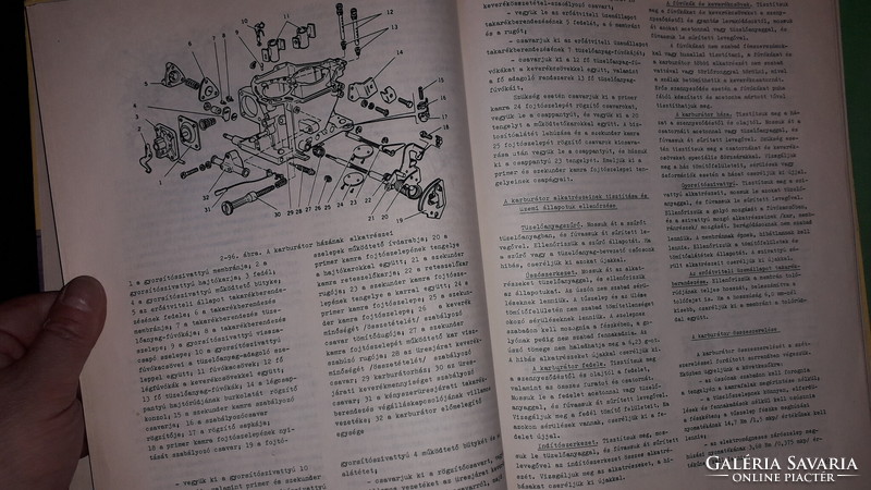 1991.Lada Samara javítási útmutató VAZ 2108 autó könyv a képek szerint MŰSZAKI