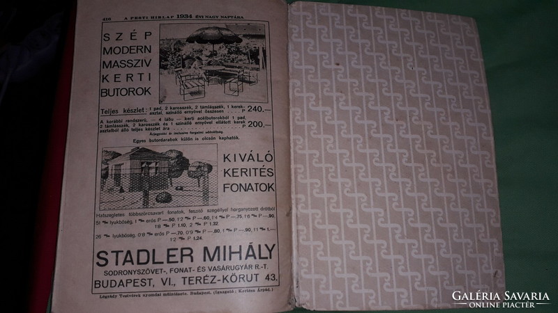 1934. According to the pictures, the Légrády brothers are the Légrády brothers