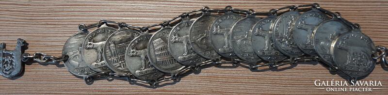 Vintage bracelet, bracelet. Imitation Roman money.