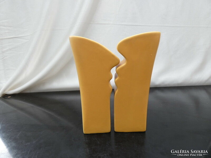 Asa selection pair of postmodern Memphis Milano style vases from the eighties.
