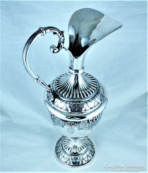 Dazzling, antique silver jug, German, ca. 1890!!!