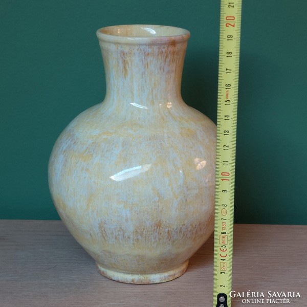 Extremely rare collector's ceramic vase from Budapest Zsolnay Gádor, Gorka design from the 1940s and years