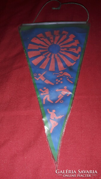 Az 1972. MÜNCHEN olimpiai játékok sport kisebb zászló kétoldalas 22 cm a képek szerint