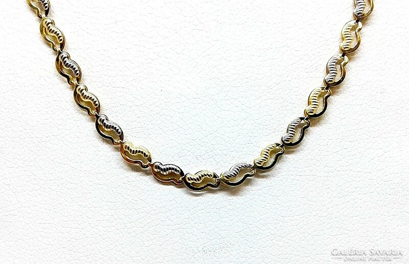 Yellow-white gold fantasy necklace (zal-au105877)