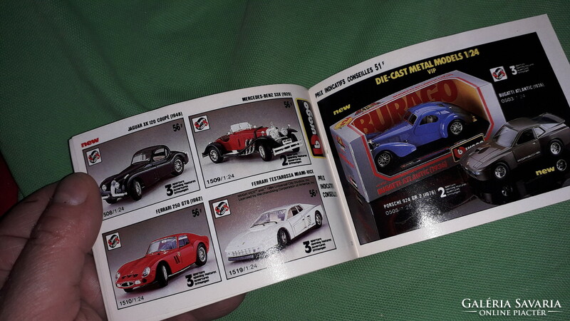 1988. Italian burago model car catalog according to the pictures