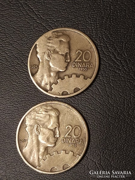 20 Dinars 1955 - Yugoslavia