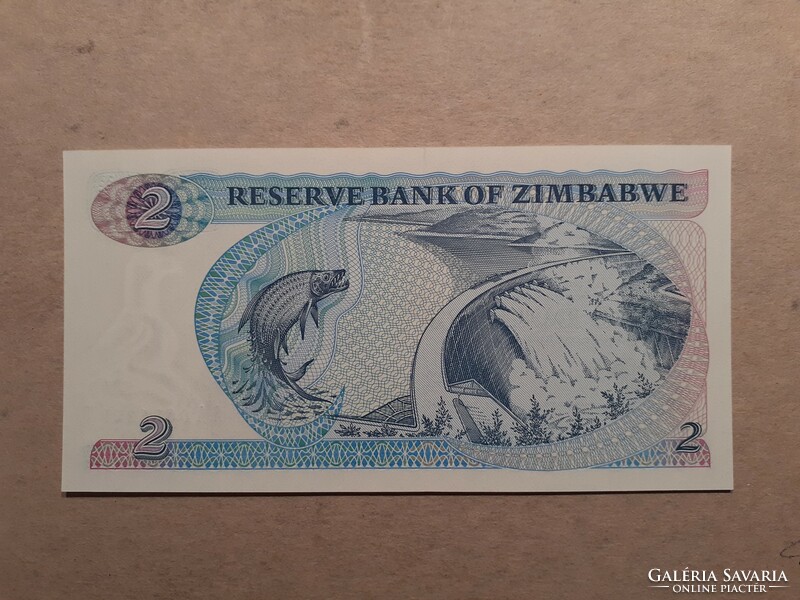 Zimbabwe - 2 Dollars 1983 UNC