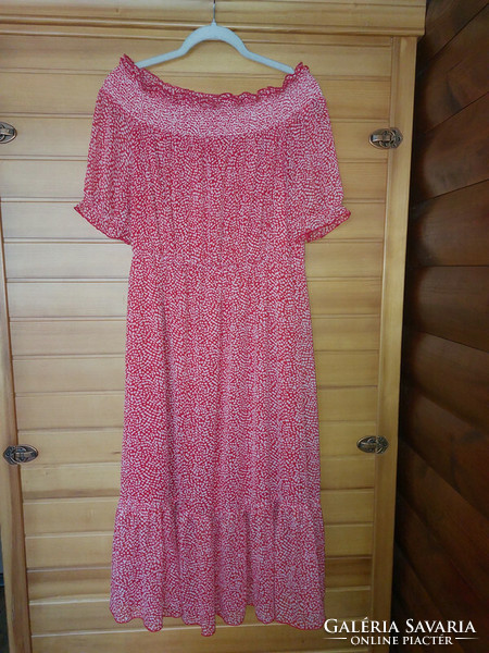 Papaya L/XL maxi dress with shoulder straps. Chest: 55-62cm.