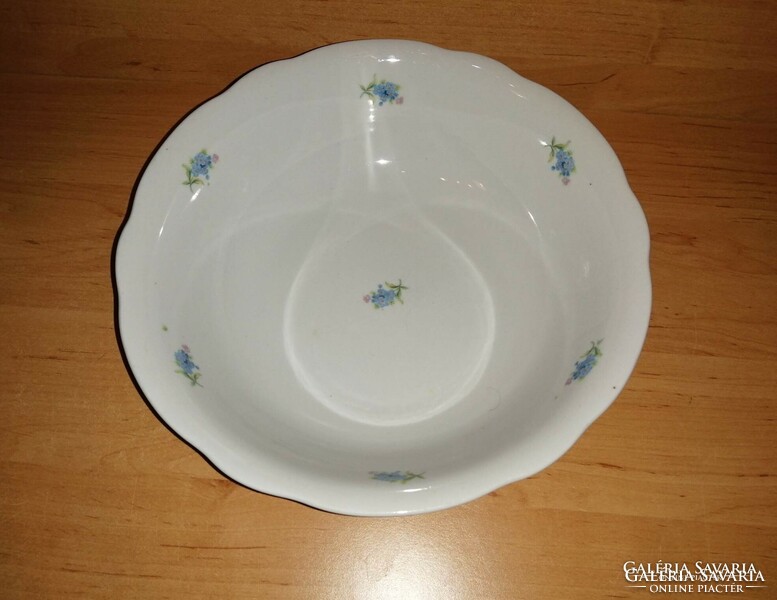 Blue floral Zsolnay porcelain serving centerpiece 23.5 cm (width)