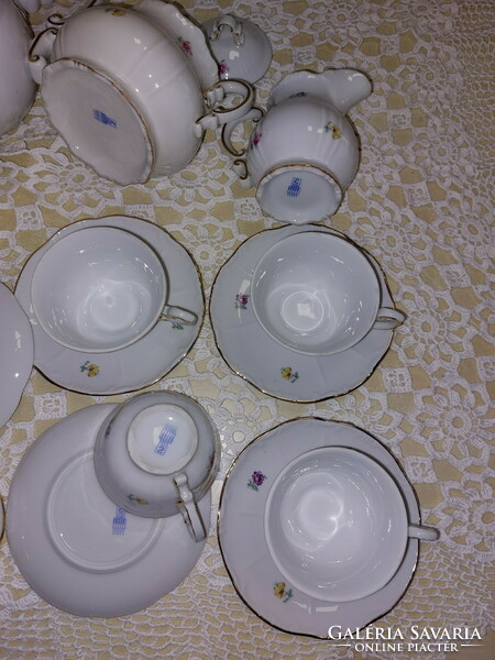 Zsolnay beautiful and popular floral coffee set for 6 people