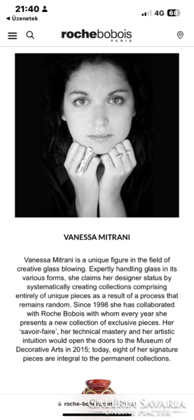 Üvegváza aranyhalakkal. Vanessa Mitrani “no limit” collection
