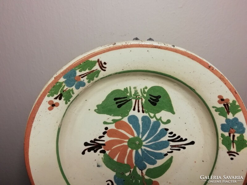 Antique wall plate with floral pattern, decorative plate i.