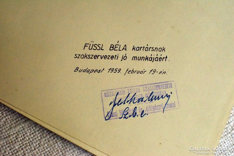 Bajor gizi, escher-vojda 1958 Budapest, seed book