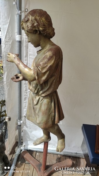 Szökőkút v. dísztó öntöttvas szobor a XIX sz.-ból