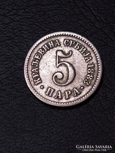 RITKA!!! 5 para 1883 - Szerbia