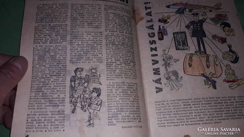1967.szeptember 17. FÜLES kultusz hetilap rejtvény / képregény újság a képek szerint