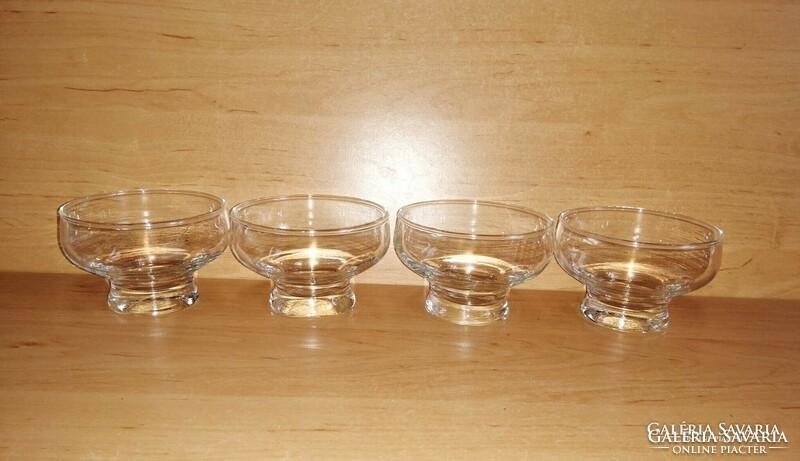 Stemmed glass or ice cream goblet set of 4 - 6.5 cm high (po-4)