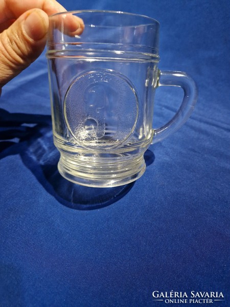 Retro ovis number 3 mug small jar glass cup