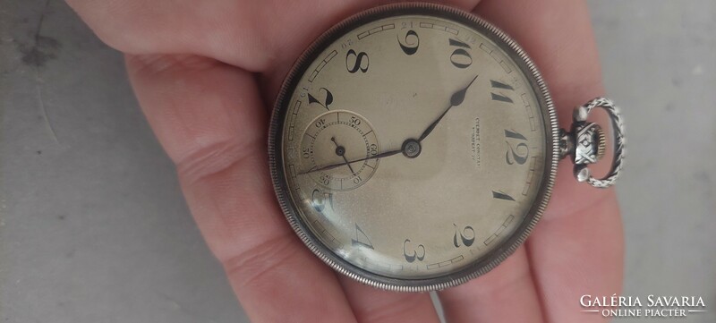 Antique silver pocket watch Cuendet Constant Budapest