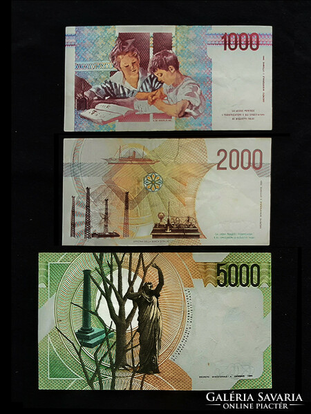 Iconic banknotes of Italy 1983 - 1990