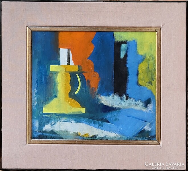Ilona Aczél (1929 - 2000) still life from the 60s. Oil painting with original guarantee!