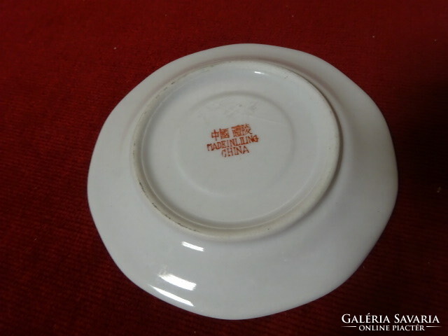 Kínai porcelán kásvéscsésze alátét, átmérője 11,2 cm. Jókai.