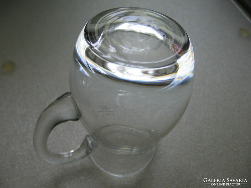 Calibrated 1/8 l, small blown jug