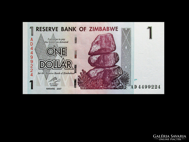 UNC - 1 DOLLÁR - ZIMBABWE - 2007