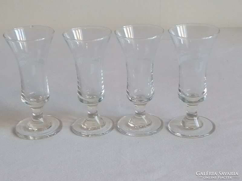 A set of four Lockstedter liqueur glass brandy glasses