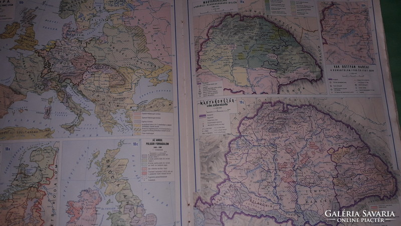 1959. KARTOGRAFIA -Történelemi ATLASZ térkép iskolai a képek szerint