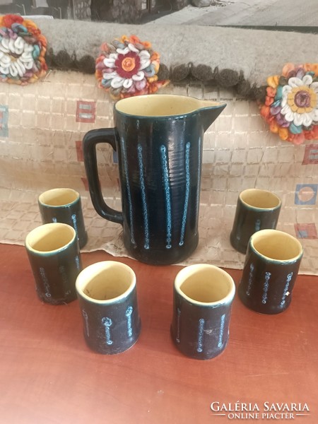 Craft ceramic drinking set
