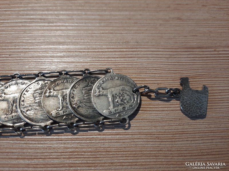 Vintage bracelet, bracelet. Imitation Roman money.
