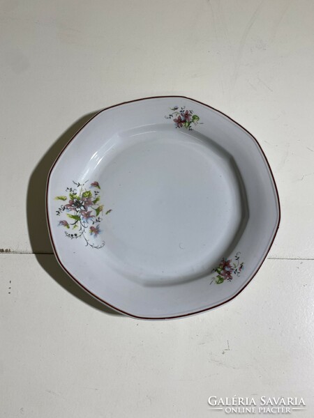 Romanian porcelain sugar bowl with 3 plates, 28 x 20 cm. 4819