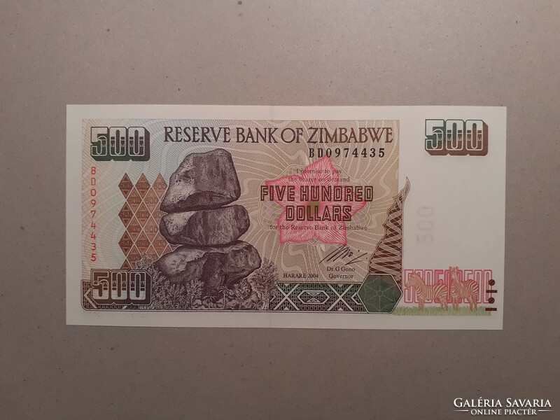 Zimbabwe - 500 Dollars 2004 UNC