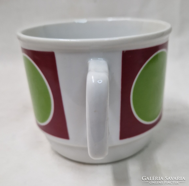 Zsolnay green polka dot porcelain mug for sale in perfect condition