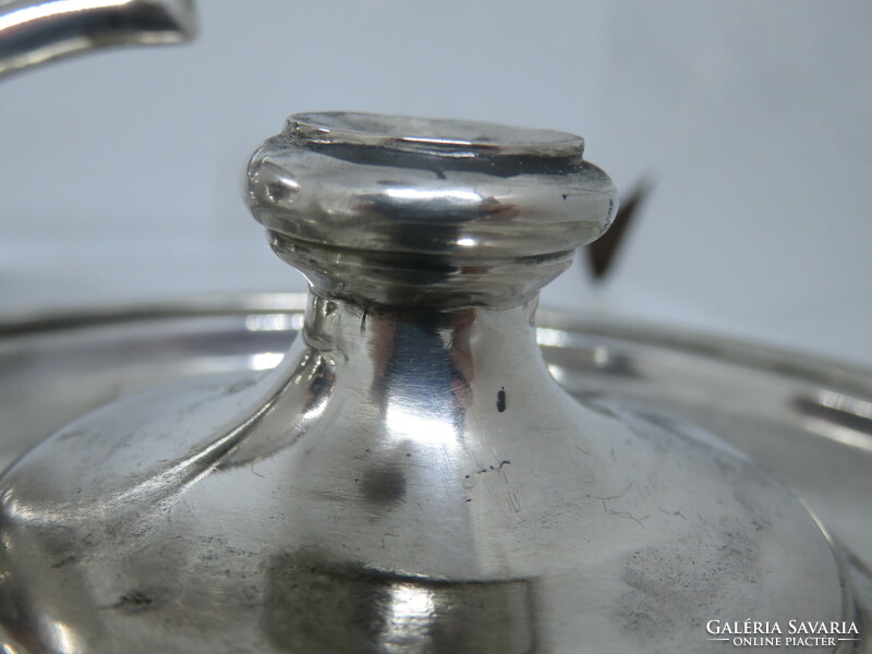 Beautiful Viennese silver sauce bowl with lid!