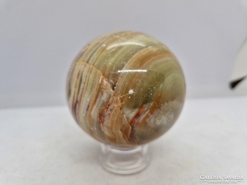 Onyx marble mineral sphere