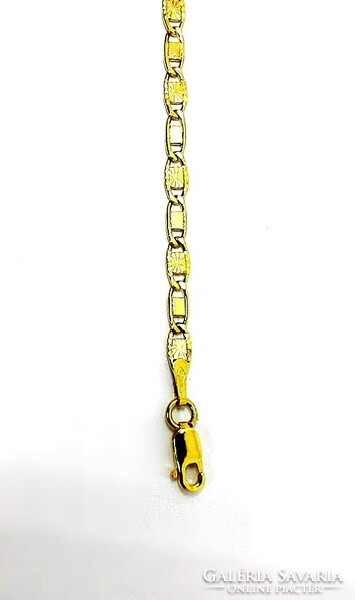 Engraved gold necklace (zal-au124548)