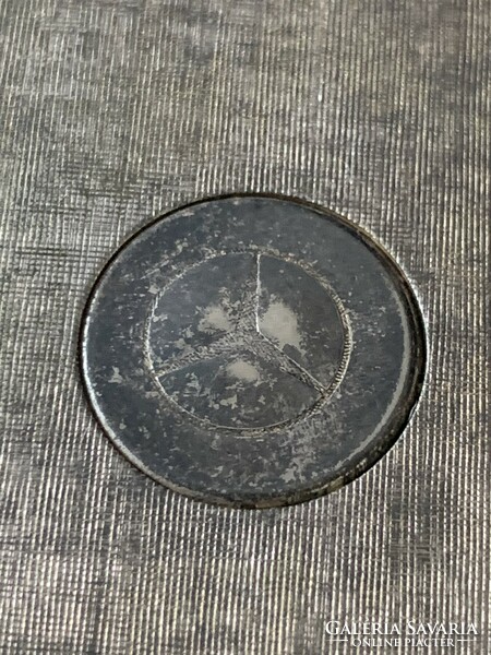 Antique Mercedes silver plated powder holder