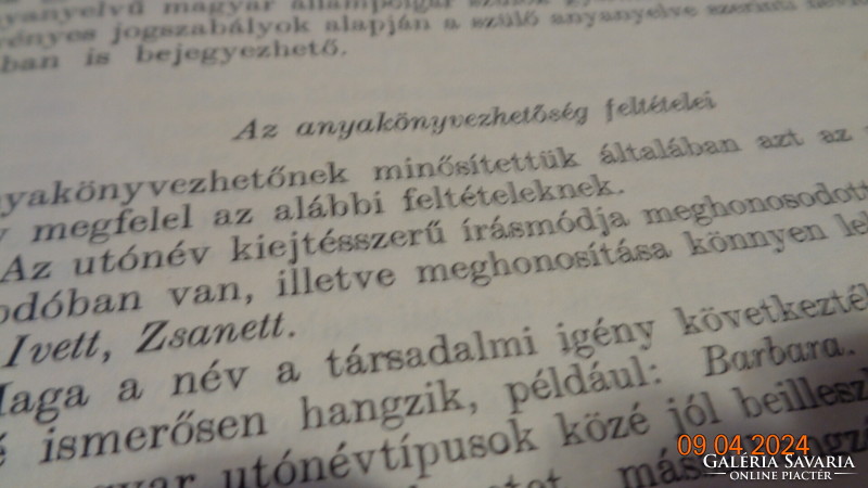 Magyar utónév könyv , írta Ladó J.