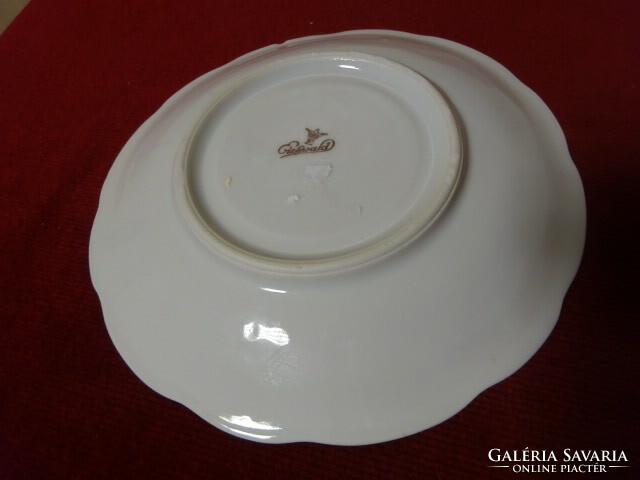 Eichwald German porcelain, antique tea cup coaster, diameter 14.7 cm. Jokai.