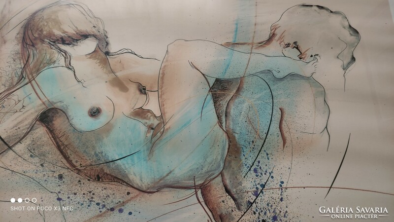 Heidi bresinsky nude signed artistic art print 60 cm x 80 cm framed behind glass