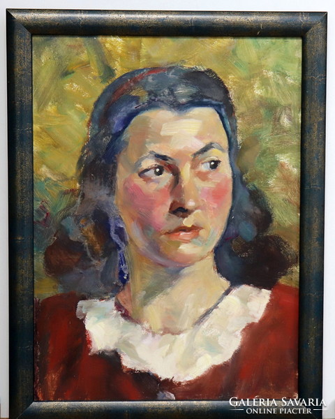 Art deco female portrait
